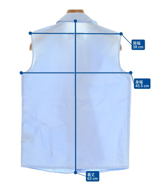 MM6（エムエムシックス）カジュアルシャツ 青 サイズ:38(S位) レディース/2200634843037