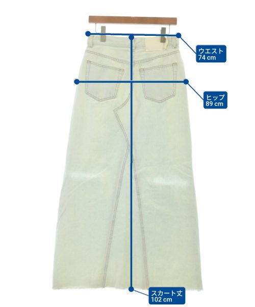 MM6（エムエムシックス）ロング・マキシ丈スカート 青 サイズ:42(M位) レディース/2200636002111