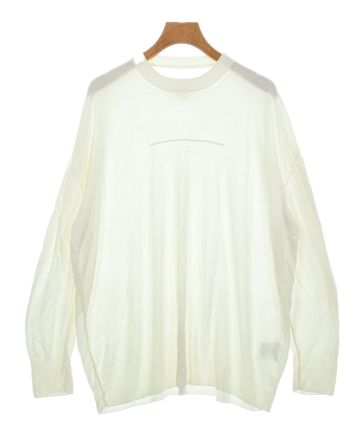 MM6 エムエムシックス ニット・セーター レディース 【古着】【中古】 MM6（エムエムシックス）ニット・セーター 白 サイズ:S レディース