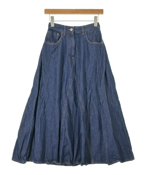 MM6(エムエムシックス)ロング・マキシ丈スカート 紺 サイズ:38(S位)/2200627283048