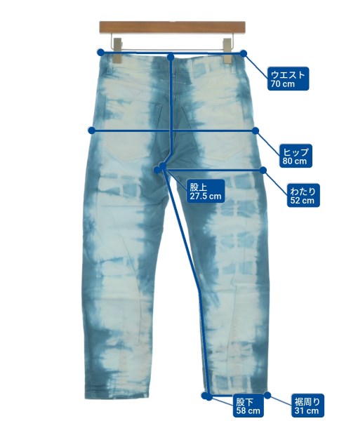 MM6（エムエムシックス）デニムパンツ 青 サイズ:36(XS位) レディース/2200627283079