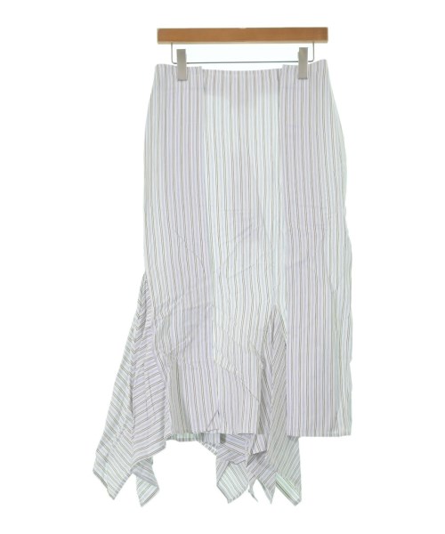 MM6(エムエムシックス)ロング・マキシ丈スカート 白 サイズ:40(M位)/2200641408052