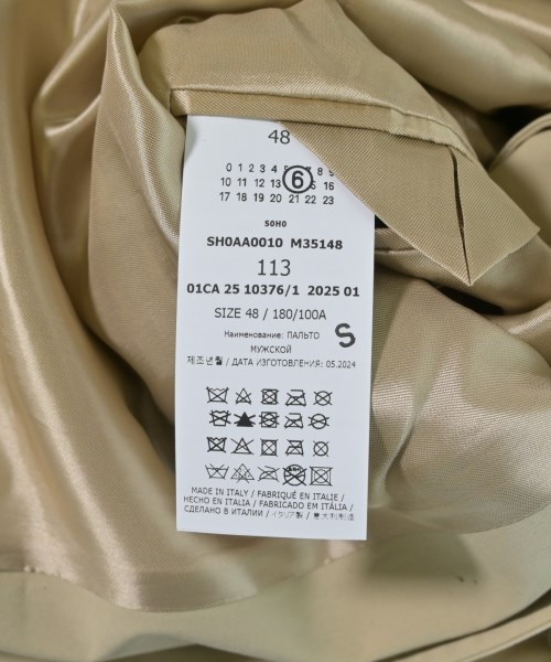 MM6（エムエムシックス）コート ベージュ サイズ:48(L位) メンズ/2200642892010