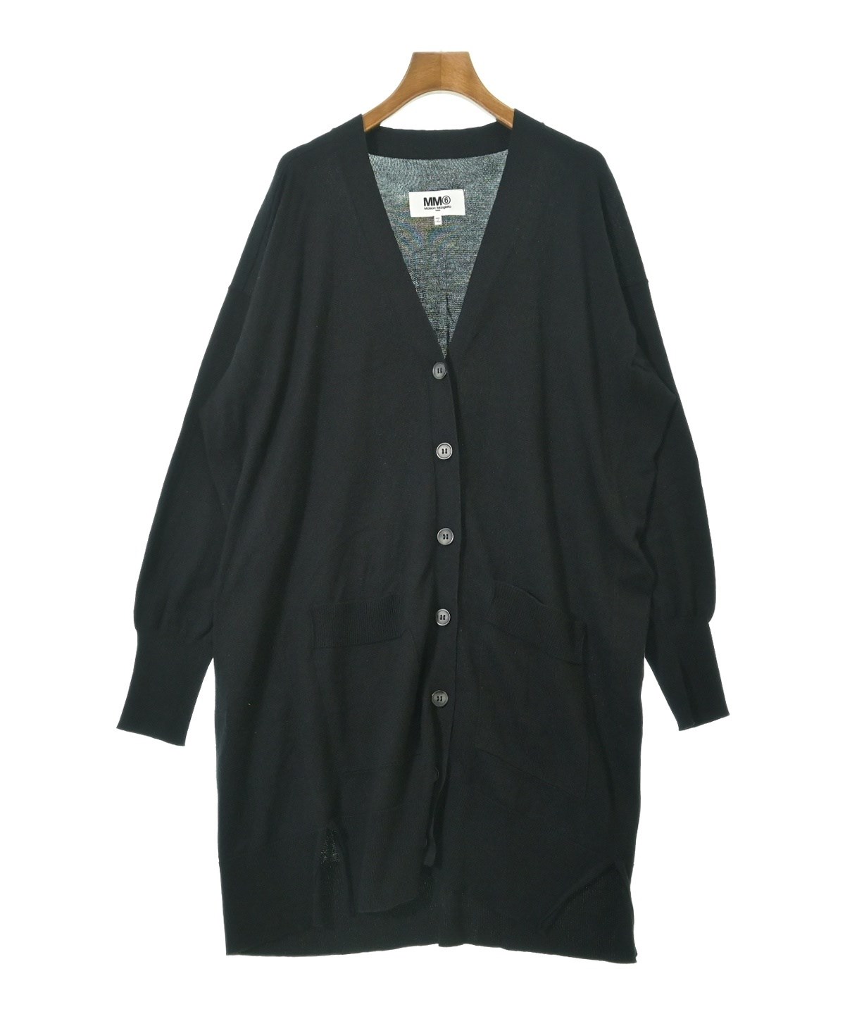 MM6 エムエムシックス カーディガン レディース 【古着】【中古】 MM6（エムエムシックス）カーディガン 紺 サイズ:1(S位) レディース
