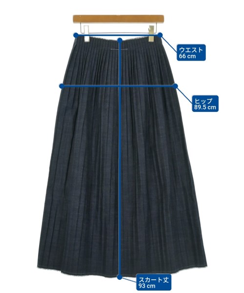 MM6（エムエムシックス）ロング・マキシ丈スカート 紺 サイズ:40(M位) レディース/2200634651038