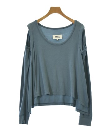 【国内即発】MM6 HIGH NECK Tシャツ MM6（エムエムシックス）Tシャツ・カットソー 青 サイズ:S