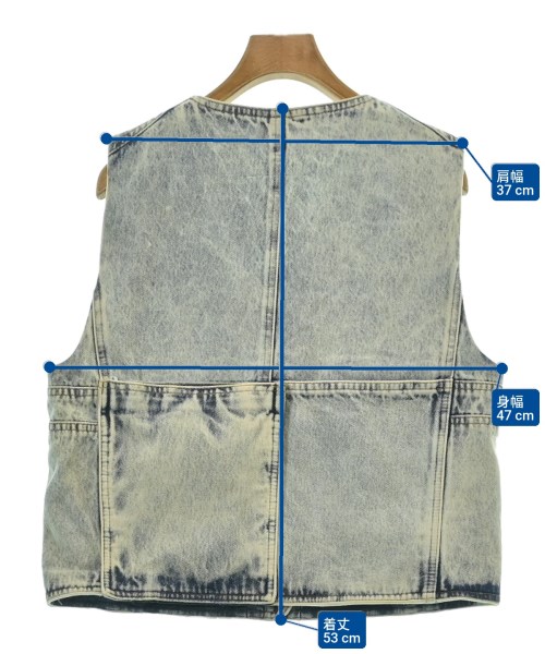 MM6（エムエムシックス）ベスト 青 サイズ:40(M位) レディース/2200623034170