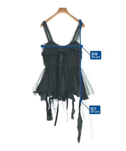 MM6（エムエムシックス）ブラウス 黒 サイズ:38(S位) レディース/2200622230184