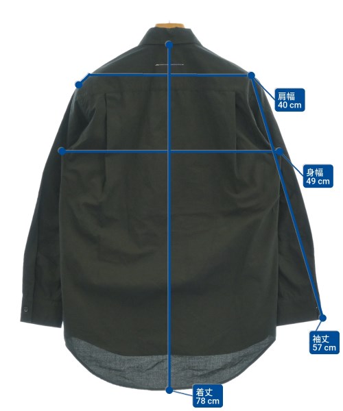 MM6（エムエムシックス）カジュアルシャツ 黒 サイズ:38(S位) レディース/2200624551027