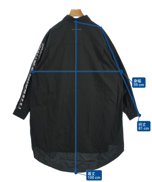 MM6（エムエムシックス）カジュアルシャツ 黒 サイズ:S レディース/2200625774043