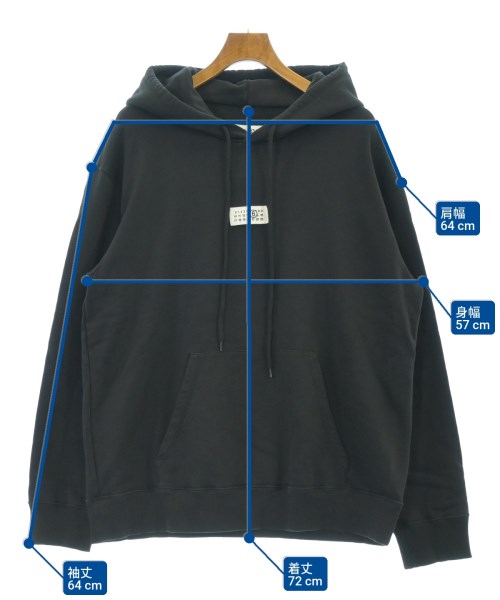 MM6（エムエムシックス）パーカー 黒 サイズ:L メンズ/2200626521028