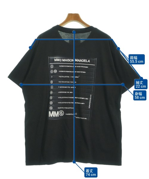 MM6（エムエムシックス）Tシャツ・カットソー 黒 サイズ:L メンズ/2200631998075