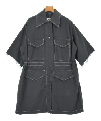 maimaiブラック36 MM6（エムエムシックス）コート 黒 サイズ:36(XS位) レディース