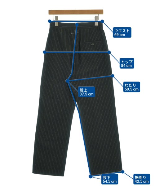 MM6（エムエムシックス）スラックス 黒 サイズ:38(S位) レディース/2200634357022