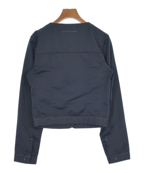 MM6（エムエムシックス）ノーカラージャケット 紺 サイズ:40(M位) レディース/2200617863014