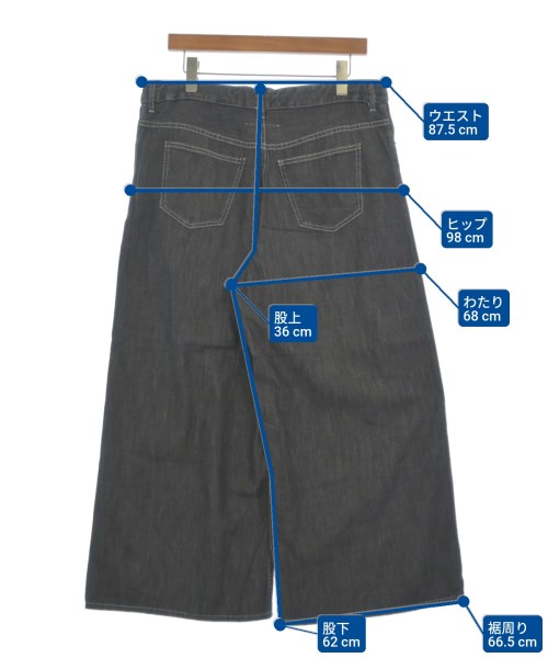 MM6（エムエムシックス）デニムパンツ 黒 サイズ:38(S位) レディース/2200615669106