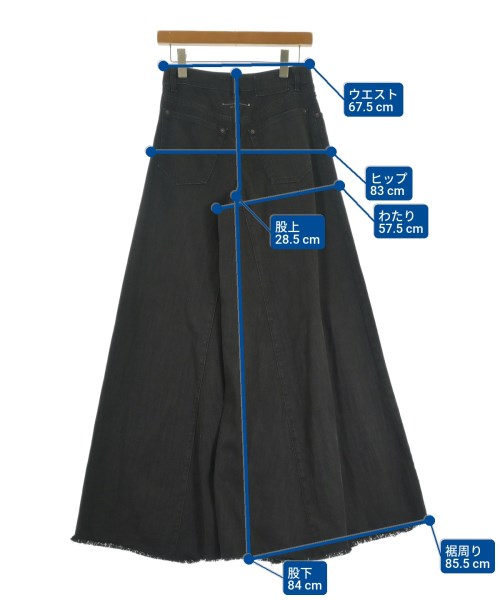 MM6（エムエムシックス）デニムパンツ 黒 サイズ:36(XS位) レディース/2200618575015