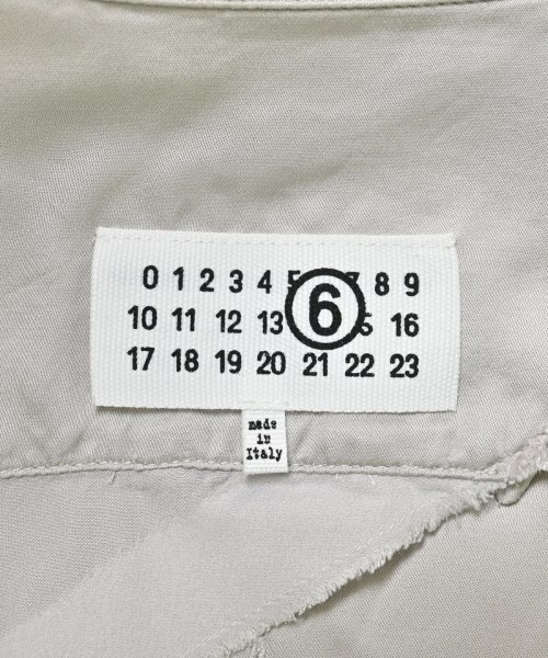 MM6（エムエムシックス）カジュアルシャツ シルバー サイズ:36(XS位) レディース/2200675035057