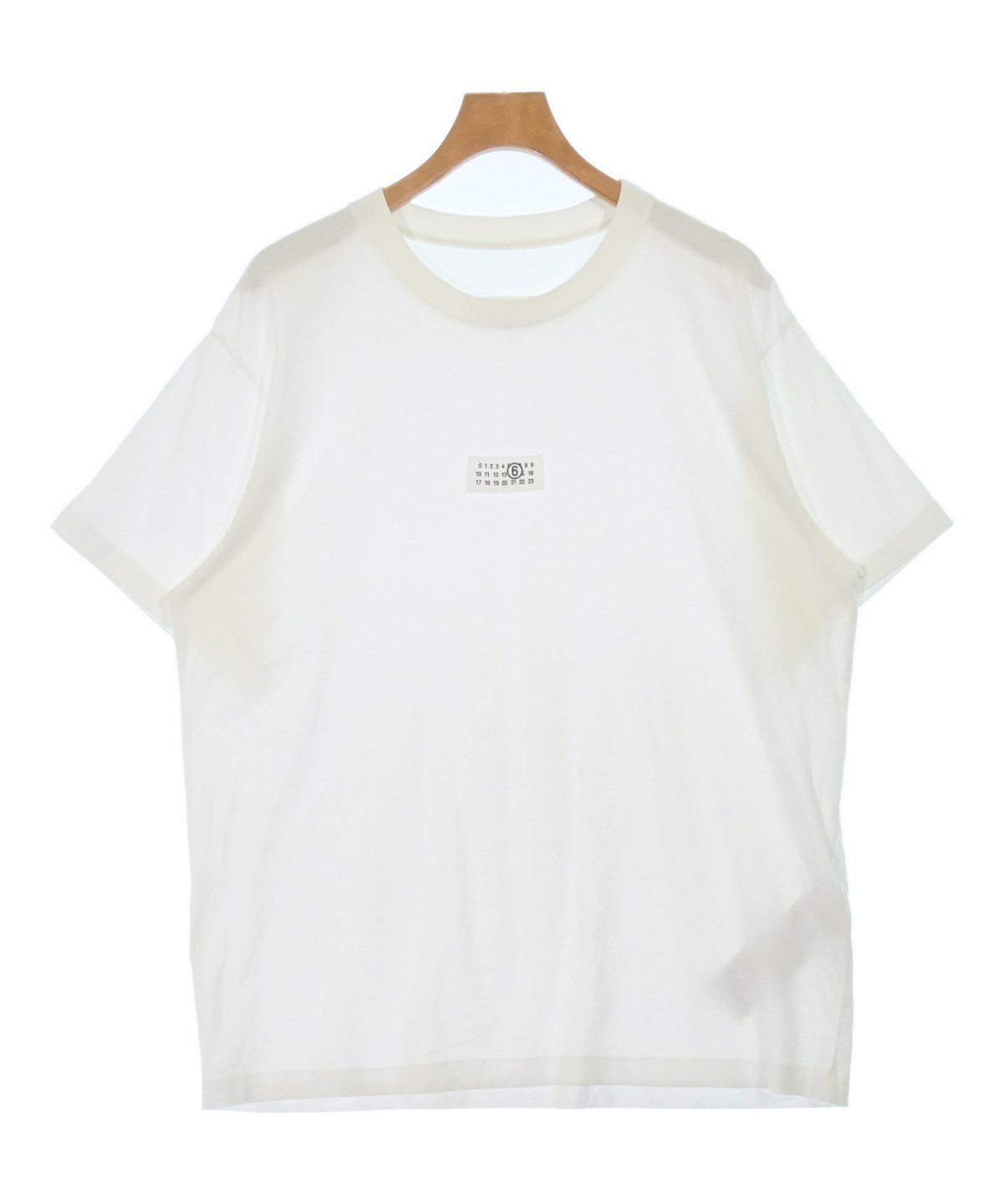 MM6 エムエムシックス Tシャツ・カットソー S 白 【古着】【中古】【送料無料】 MM6（エムエムシックス）Tシャツ・カットソー 白 サイズ:S メンズ