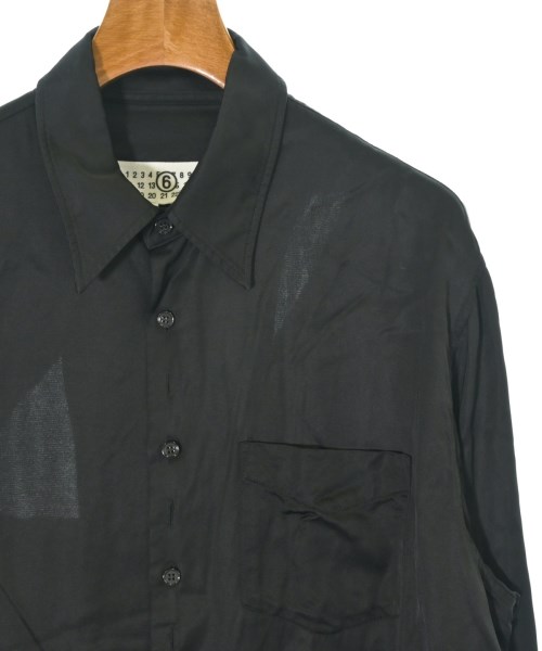 MM6（エムエムシックス）カジュアルシャツ 黒 サイズ:38(S位) レディース/2200672712128