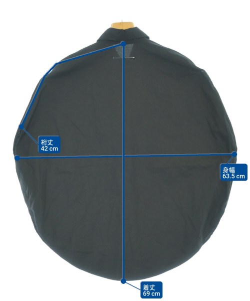 MM6（エムエムシックス）カジュアルシャツ 黒 サイズ:36(XS位) レディース/2200674933064