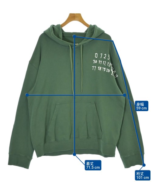 MM6（エムエムシックス）パーカー 緑 サイズ:L メンズ/2200679953029