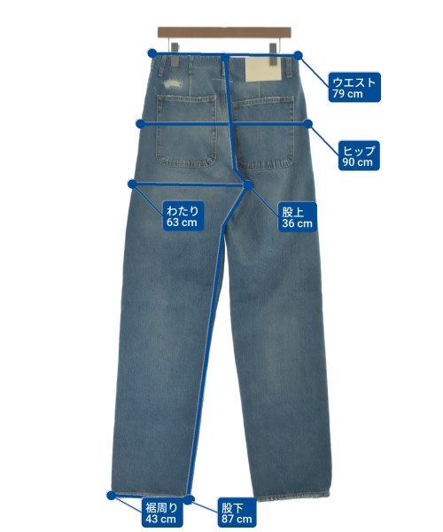 MM6（エムエムシックス）デニムパンツ 青 サイズ:31(XL位) レディース/2200693919179