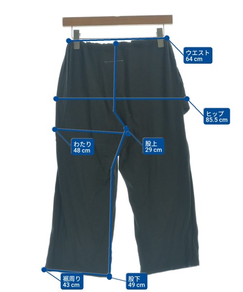 MM6（エムエムシックス）クロップドパンツ 黒 サイズ:XL レディース/2200697936523