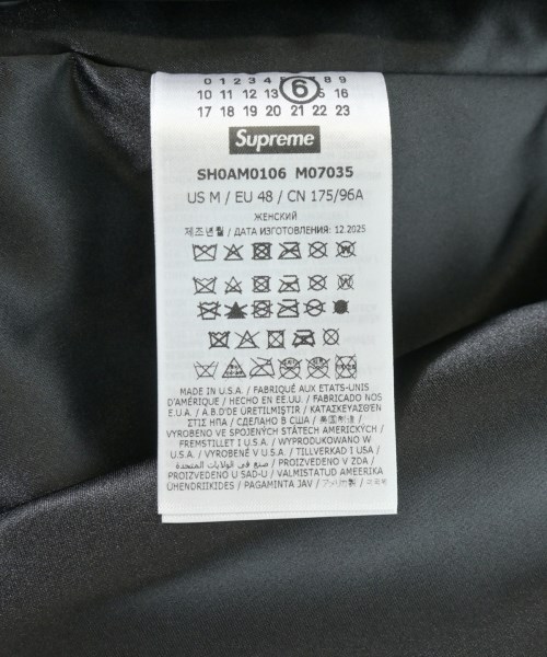 Supreme（シュプリーム）ライダース 黒 サイズ:48(L位) メンズ/2200700210022