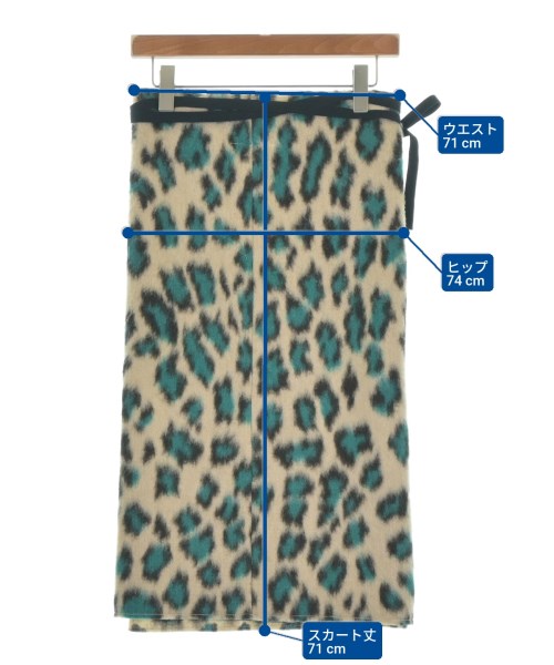 MM6（エムエムシックス）ひざ丈スカート ベージュ サイズ:38(S位) レディース/2200655403012