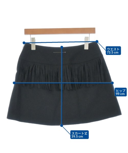 MM6（エムエムシックス）ミニスカート 黒 サイズ:40(M位) レディース/2200649918041