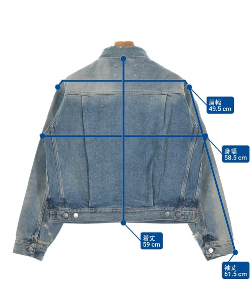 Maison Margiela（メゾンマルジェラ）デニムジャケット 青 サイズ:50(XL位) メンズ/2200640660017