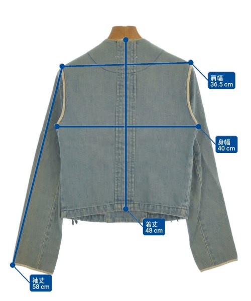 MM6（エムエムシックス）デニムジャケット 青 サイズ:36(XS位) レディース/2200656341047