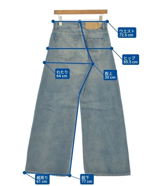 MM6（エムエムシックス）デニムパンツ 青 サイズ:28(L位) レディース/2200661097038