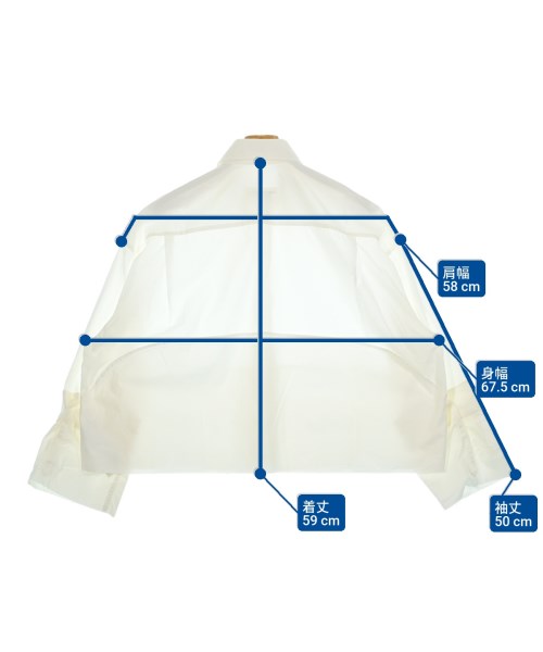 MM6（エムエムシックス）カジュアルシャツ 白 サイズ:38(L位) メンズ/2200661637036