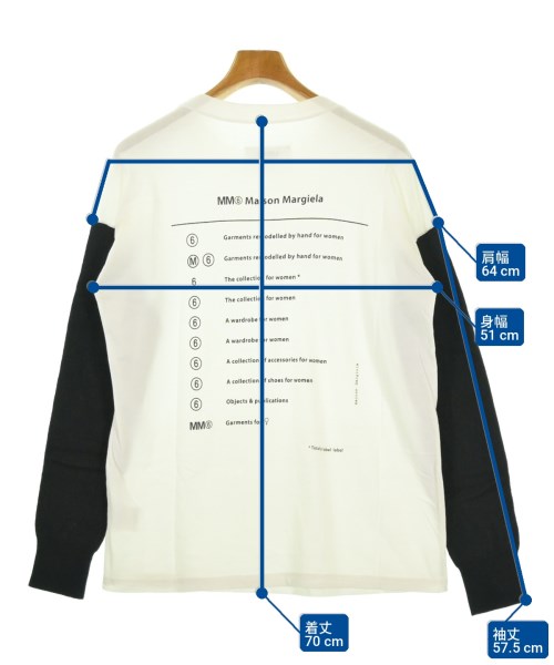 MM6（エムエムシックス）Tシャツ・カットソー 白 サイズ:XS メンズ/2200709844228