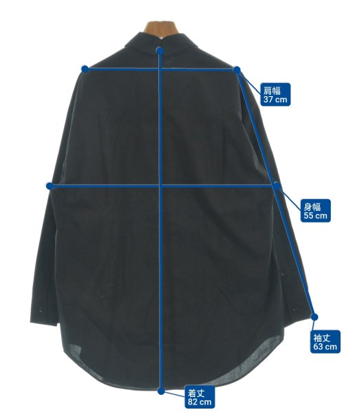 MM6（エムエムシックス）カジュアルシャツ 黒 サイズ:40(M位) レディース/2200638731132