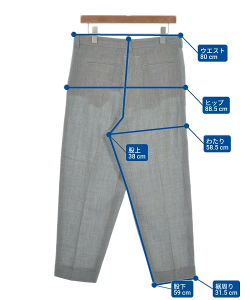 MM6（エムエムシックス）クロップドパンツ グレー サイズ:44(L位) レディース/2200649680030