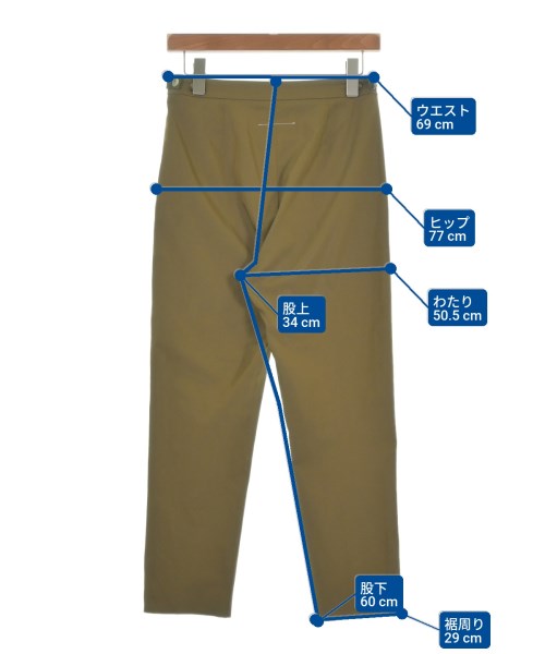 MM6（エムエムシックス）スラックス カーキ サイズ:38(S位) レディース/2200649680047