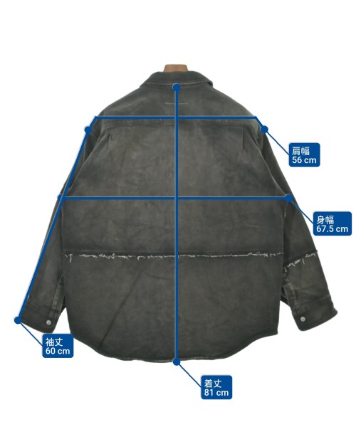 MM6（エムエムシックス）カジュアルシャツ グレー サイズ:46(M位) メンズ/2200650556119