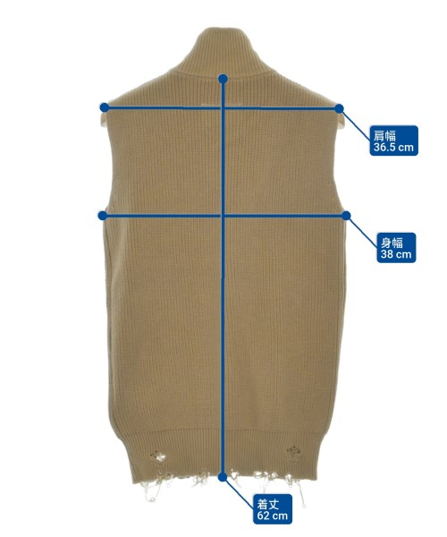 MM6（エムエムシックス）ベスト ベージュ サイズ:M レディース/2200653472065