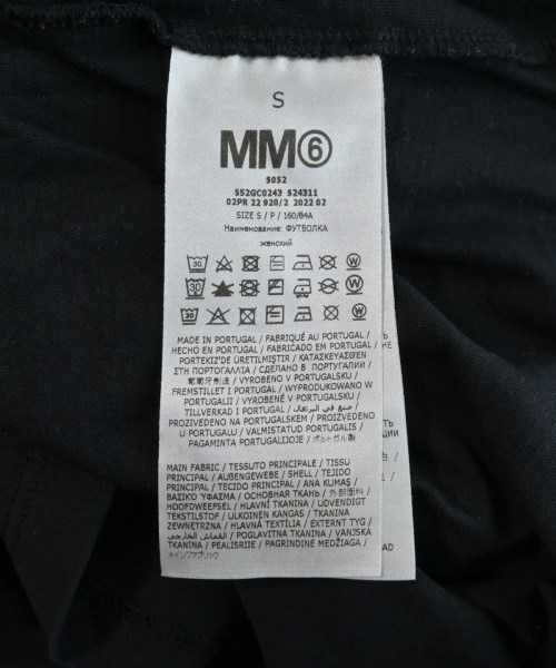 MM6（エムエムシックス）Tシャツ・カットソー 黒 サイズ:S レディース/2200709183082