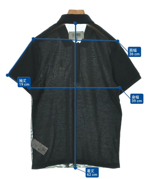 MM6（エムエムシックス）ポロシャツ 黒 サイズ:M レディース/2200660176130