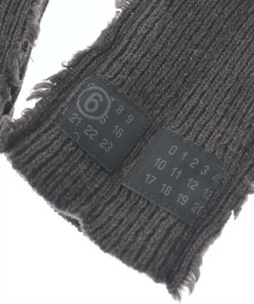 MM6（エムエムシックス）手袋 茶 サイズ:M レディース/2200666703125