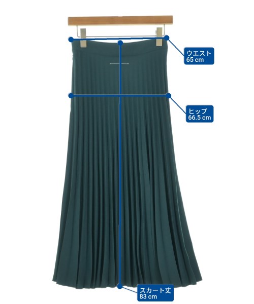 MM6（エムエムシックス）ロング・マキシ丈スカート 緑 サイズ:38(S位) レディース/2200667733077