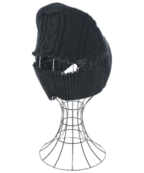 MM6（エムエムシックス）ニットキャップ・ビーニー 黒 サイズ:M レディース/2200664172107