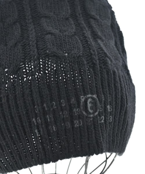 MM6（エムエムシックス）ニットキャップ・ビーニー 黒 サイズ:M レディース/2200664172107