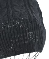 MM6（エムエムシックス）ニットキャップ・ビーニー 黒 サイズ:M レディース/2200664172107