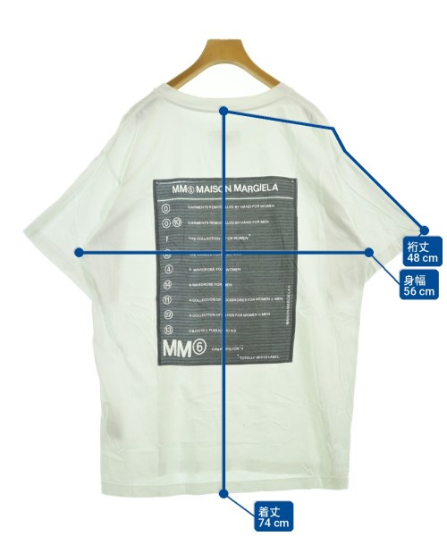 MM6（エムエムシックス）Tシャツ・カットソー 白 サイズ:S レディース/2200724572076