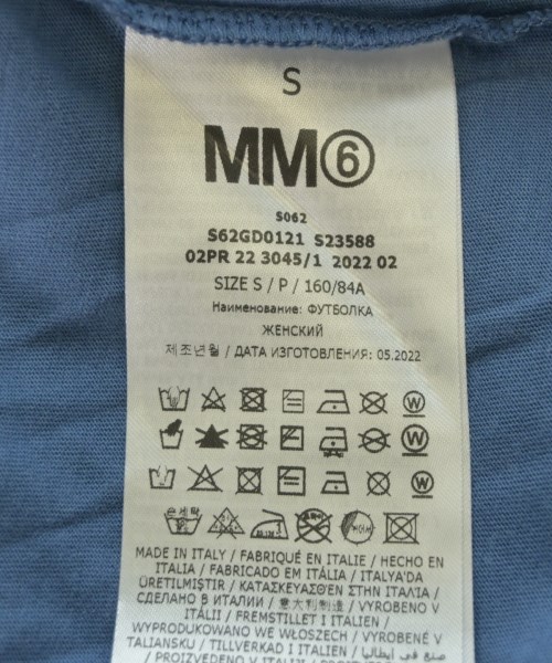 MM6（エムエムシックス）Tシャツ・カットソー 青 サイズ:S レディース/2200720797022
